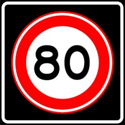 Verkeersbord RVV A01-S Maximum snelheid