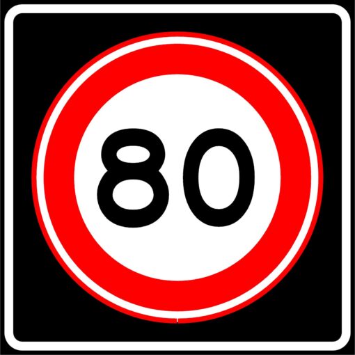 Verkeersbord RVV A01-S Maximum snelheid