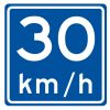 RVV Verkeersbord - A04 Adviessnelheid