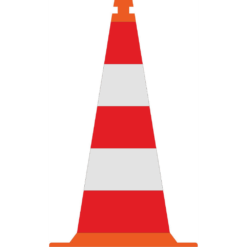 Verkeerskegels Oranje 750mm Kl.3