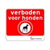 Bord - verboden voor honden