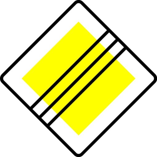 RVV Verkeersbord - B02 Einde voorrangsweg