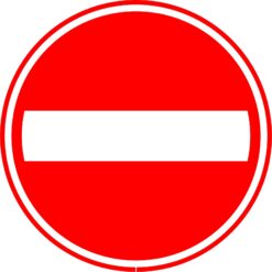 RVV Verkeersbord - C02 Eenrichtingsweg, in deze richting