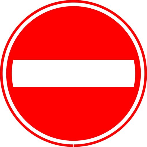 RVV Verkeersbord - C02 Eenrichtingsweg, in deze richting