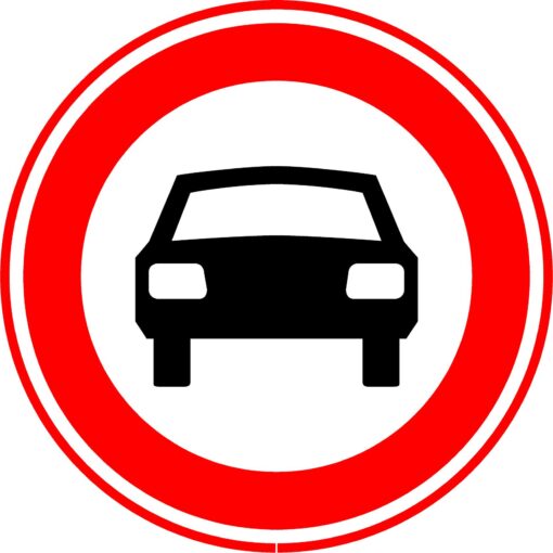 RVV Verkeersbord - C06 Verboden voor auto's