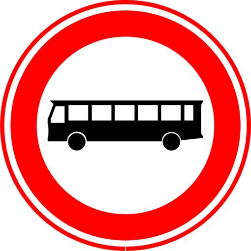 RVV Verkeersbord C07a – Gesloten voor bussen