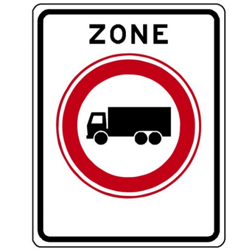 RVV Verkeersbord – C07-ZB Gesloten voor vrachtauto's