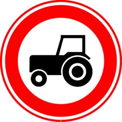 RVV Verkeersbord - C08 Gesloten voor landbouwverkeer