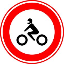 RVV Verkeersbord - C11 Verboden voor motoren