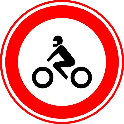 RVV Verkeersbord - C11 Verboden voor motoren