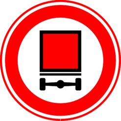 RVV Verkeersbord – C22 Gesloten voor voertuigen gevaarlijke