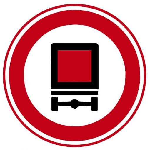 RVV Verkeersbord – C22 Gesloten voor voertuigen gevaarlijke stoffen