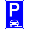 RVV Verkeersbord – E08-B Parkeerplaats op stoep