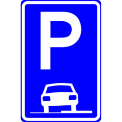 RVV Verkeersbord – E08-B Parkeerplaats op stoep