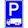 RVV Verkeersbord – E08-C Parkeerplaats vrachtwagens