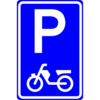RVV Verkeersbord – E08-E Parkeerplaats bromfietsen en scooters