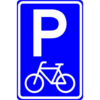 RVV Verkeersbord – E08-F parkeerplaats fietsers
