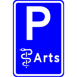 RVV Verkeersbord – E08-P Parkeerplaats arts