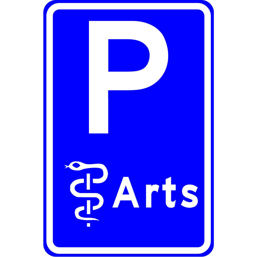 RVV Verkeersbord – E08-P Parkeerplaats arts