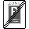 RVV Verkeersbord – E09-ZE Einde zone vergunninghouders