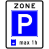 RVV Verkeersbord – E10-ZB Parkeerzone parkeerkaart