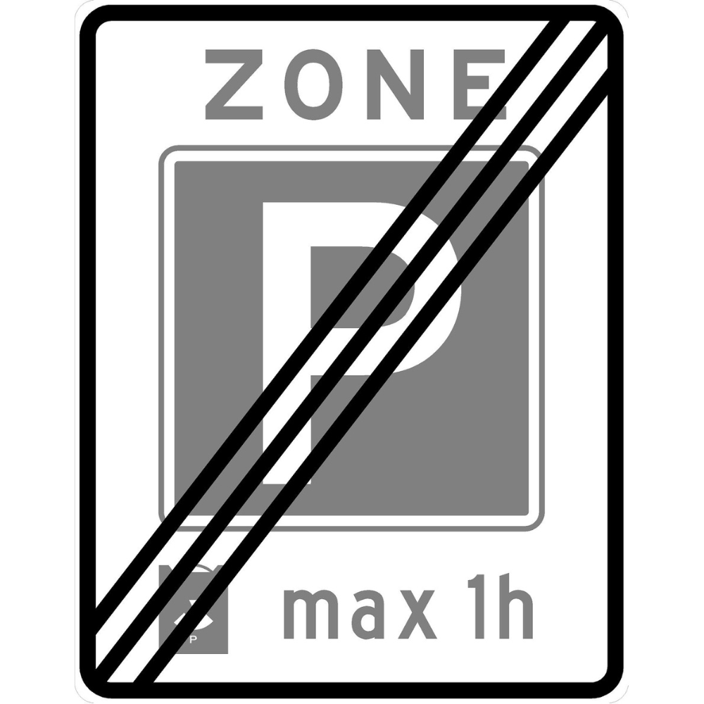 RVV Verkeersbord – E11-ZE Einde parkeerzone