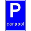 RVV Verkeersbord – E13 Parkeerplaats Carpool
