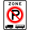 RVV Verkeersbord – E201-ZB Zone parkeerverbod voor vrachtauto