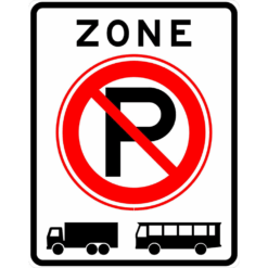 RVV Verkeersbord – E201-ZB Zone parkeerverbod voor vrachtauto