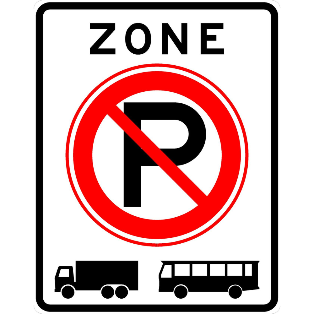 RVV Verkeersbord – E201-ZB Zone parkeerverbod voor vrachtauto