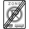 RVV Verkeersbord – E201-ZE Einde Zone parkeerverbod voor vrachtauto's en bussen