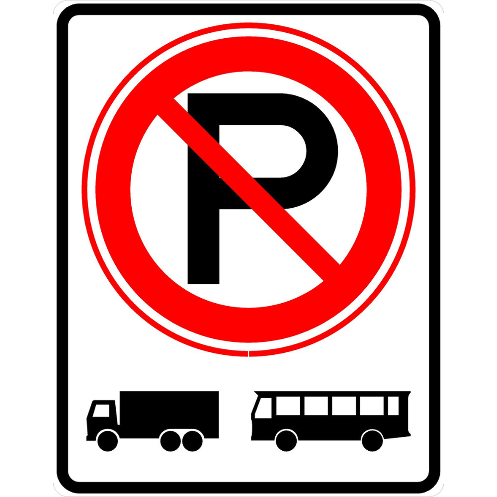 RVV Verkeersbord – E201 Parkeerverbod voor vrachtauto's en bussen