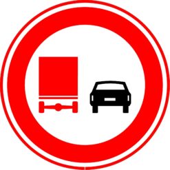 RVV Verkeersbord – F03 Vrachtverkeer verboden in te halen