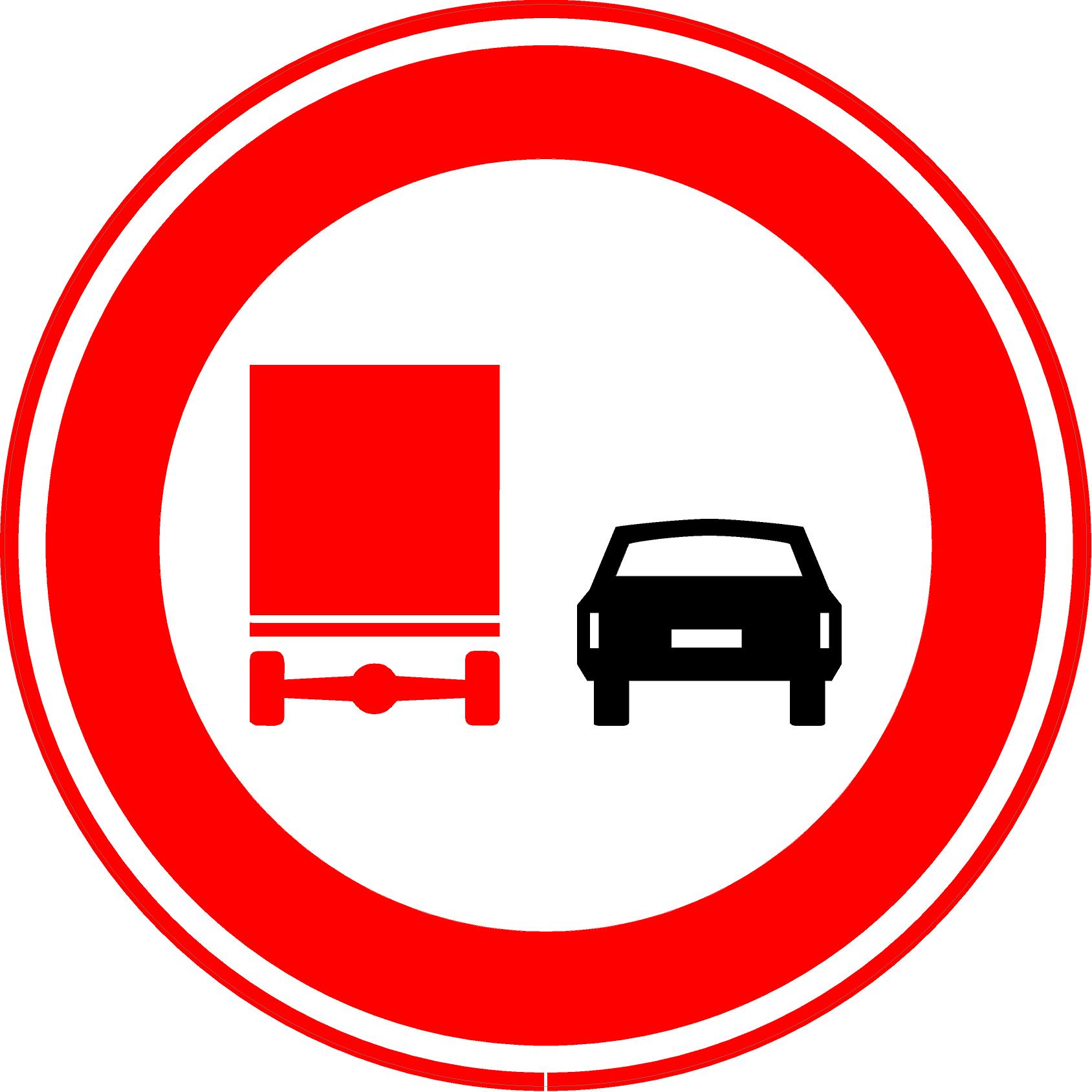 RVV Verkeersbord – F03 Vrachtverkeer verboden in te halen