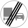 RVV Verkeersbord – F04 Einde inhaalverbod vrachtverkeer