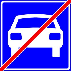 RVV Verkeersbord – G04 Einde autoweg