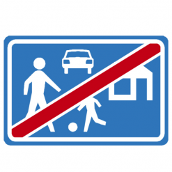 RVV Verkeersbord – G06 Einde woonerf
