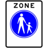 RVV Verkeersbord - G07zb Start Voetgangers zone