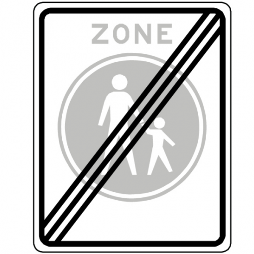 RVV Verkeersbord – G07-ZE Einde voetgangerszone