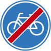 RVV Verkeersbord – G12 Einde Fietspad