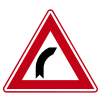 RVV Verkeersbord – J02 Bocht naar rechts