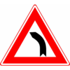RVV Verkeersbord – J03 Bocht naar links