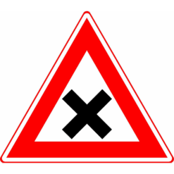 RVV Verkeersbord – J08 Gevaarlijk kruispunt