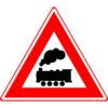 RVV Verkeersbord – J11 Vooraanduiding overweg zonder slagbom