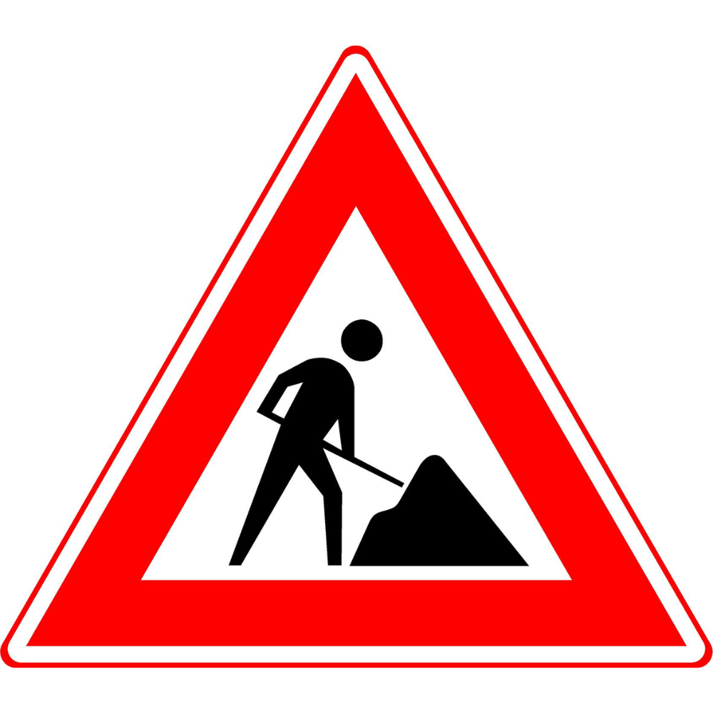 RVV Verkeersbord – J16 Werk in uitvoering