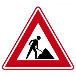 RVV Verkeersbord – J16 Werk in uitvoering