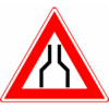 RVV Verkeersbord – J17 Vooraanduiding rijbaanversmalling aan
