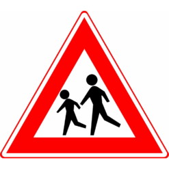 RVV Verkeersbord – J21 Vooraanduiding overstekende kinderen