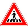 RVV Verkeersbord – J22 Vooraanduiding voetgangers-oversteekplaats