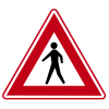 RVV Verkeersbord – J23 Vooraanduiding voetgangers-oversteekplaats
